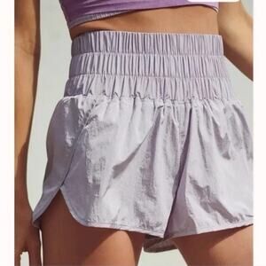 Free People Movement The Way Home Active Nylon Lined Shorts Purple Medium